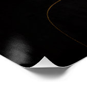 Golden Noir Muse Wall Art Poster ポスター (コーナー)