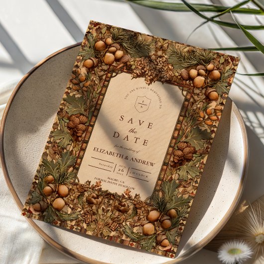 Golden Oak Forest Wedding セーブザデート