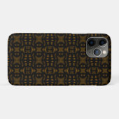 Golden Obsidian Tribal Ikat Pattern Case-Mate iPhoneケース (裏面(横))