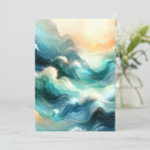 Golden Ocean Flow Abstract Waves シーズンカード (スタンド正面)