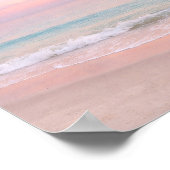 Golden Ocean Sunset Horizon Calm Sea ポスター (角)