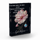 Golden October Poem with Cosmos and Opal Glow フォトブロック (左)