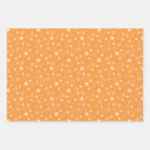 Golden Orange Christmas Forest Village Birds ラッピングペーパーシート (正面2)