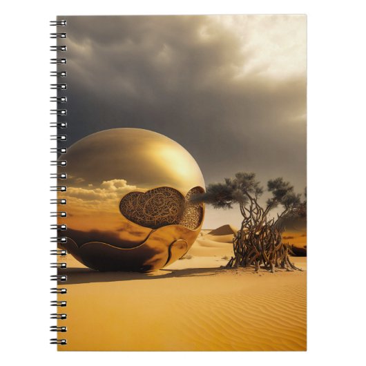 Golden Orbs in the Desert Storm ノートブック (正面)
