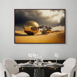 Golden Orbs in the Desert Storm ポスター