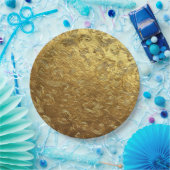 Golden ornament ペーパープレート (パーティー)