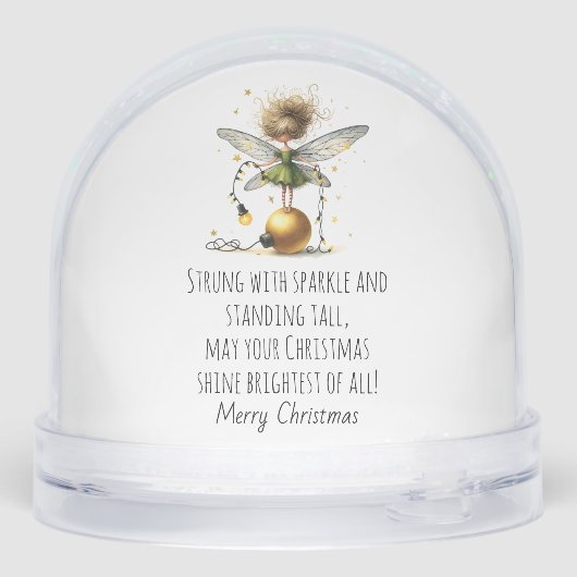 Golden Ornament Fairy Holiday Card (裏面)