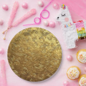 Golden ornament pattern ペーパープレート (パーティー)