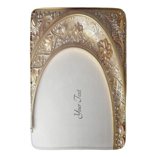 Golden Ornate Bath Mat バスマット (正面縦)