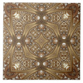 Golden Ornate Ceramic Tile タイル (正面)