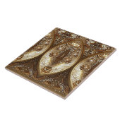 Golden Ornate Ceramic Tile タイル (側面)