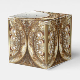 Golden Ornate Favor Box フェイバーボックス
