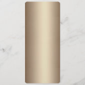 Golden Ornate Floral Menu メニュー (裏面)