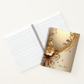 Golden Ornate Floral Notebook ノートブック (内部)