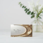 Golden Ornate Frame Business Card 名刺 (スタンド正面)