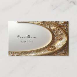 Golden Ornate Frame Business Card 名刺