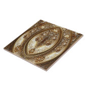 Golden Ornate Frame Ceramic Tile タイル (側面)
