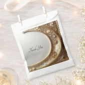 Golden Ornate Frame Favor Bag フェイバーバッグ (クリップ留めされた状態)