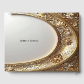 Golden Ornate Frame Guest Book ゲストブック (裏面)