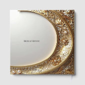 Golden Ornate Frame Guest Book ゲストブック (裏面)