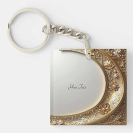 Golden Ornate Frame Keychain キーホルダー