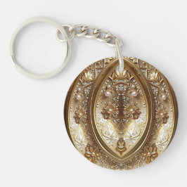 Golden Ornate Frame Keychain キーホルダー