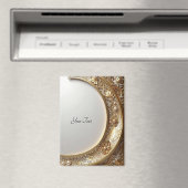 Golden Ornate Frame Magnet マグネット (インサイチュ (食洗機))