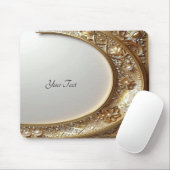 Golden Ornate Frame Mousepad マウスパッド (マウス)