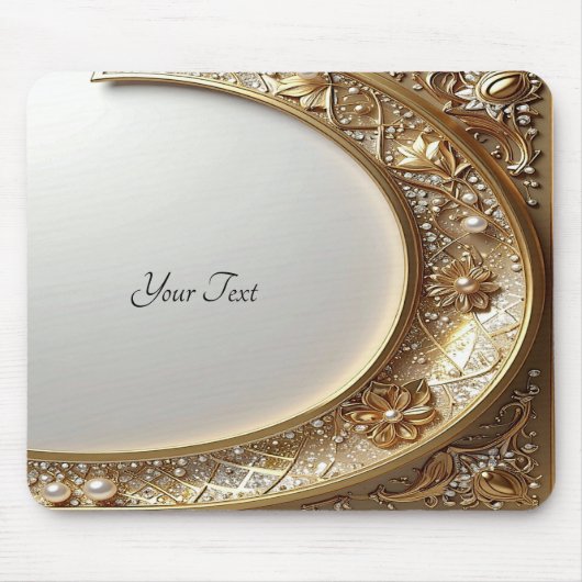 Golden Ornate Frame Mousepad マウスパッド (正面)