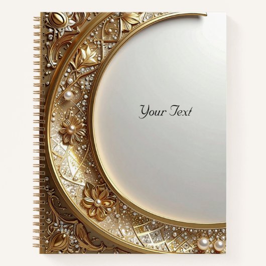 Golden Ornate Frame Notebook ノートブック (正面)