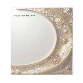 Golden Ornate Frame Notepad ノートパッド