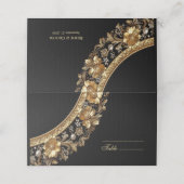 Golden Ornate Frame Place Card プレイスカード (外部開封)