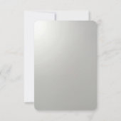 Golden Ornate Frame RSVP Card (裏面)