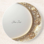 Golden Ornate Frame Sandstone Coaster コースター (正面)