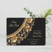 Golden Ornate Frame Save The Date セーブザデート (スタンド正面)