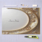 Golden Ornate Frame Tissue Paper 薄葉紙 (クラフト)