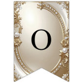 Golden Ornate Frame with Pearls Bunting Flag バンティングフラッグ (第2の旗)