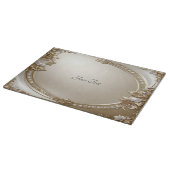 Golden Ornate Frame with Pearls Cutting Board カッティングボード (角)