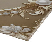 Golden Ornate Frame with Pearls Cutting Board カッティングボード (角)