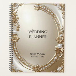 Golden Ornate Frame with Pearls Planner プランナー手帳