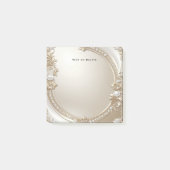 Golden Ornate Frame with Pearls Post it Notes ポストイット (正面)