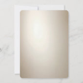 Golden Ornate Frame with Pearls Rehearsal Dinner 招待状 (裏面)