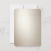 Golden Ornate Frame with Pearls RSVP Card (裏面)