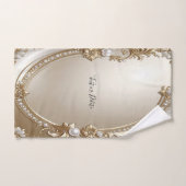 Golden Ornate Frame with Pearls Towel Set バスタオルセット (ハンドタオル)