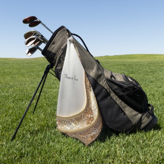 Golden Ornate Golf Towel ゴルフタオル (グリーン)