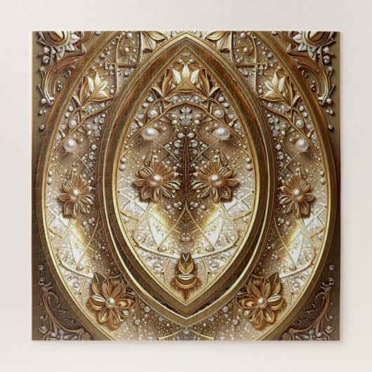 Golden Ornate Jigsaw Puzzle ジグソーパズル (縦)