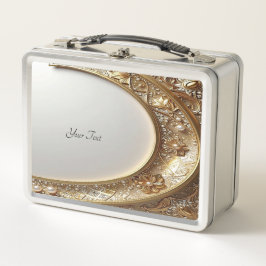 Golden Ornate Lunch box メタルランチボックス