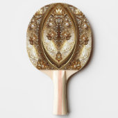 Golden Ornate Ping Pong Paddle 卓球ラケット (裏面)