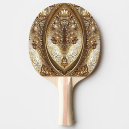 Golden Ornate Ping Pong Paddle 卓球ラケット