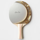 Golden Ornate Ping Pong Paddle 卓球ラケット (正面)